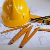 hard hat & plans